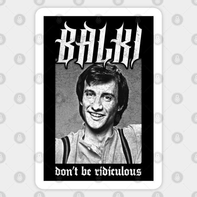 Balki †† Vintage Look Aesthetic Design Sticker by unknown_pleasures